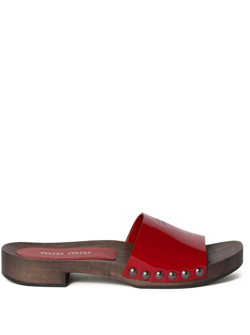 Patent leather clogs MIU MIU | 5Z425EF-A030069F0011